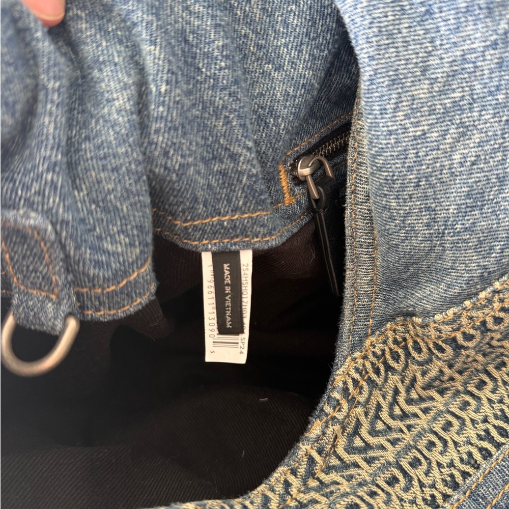 Marc Jacobs Patchwork Denim Sack bag Blue Multi-Panel Hobo $695 - Picture 12 of 12